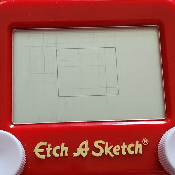 Mini Etch A Sketch Spin Master Pocket Size Working Replacement 3.75x3.25" - Picture 9 of 10